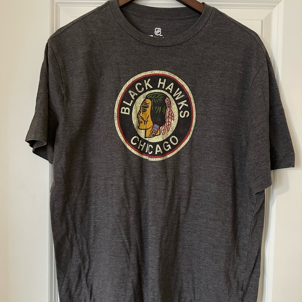 Fanatics Black Chicago Blackhawks Tee